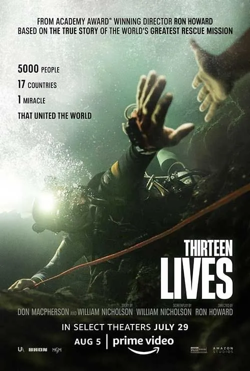 Thirteen Lives blockbuster movie poster